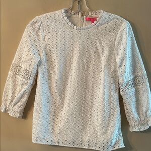 Lilly Pulitzer Eyelet Top- Size 00